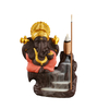 Green Céramique Ganesha Waterfall Flow Encens Burner Production Fournisseur